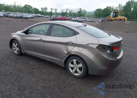 2012 Hyundai Elantra Gls from USA, damaged, VIN 5NPDH4AE4CH101447